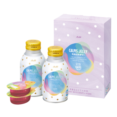 「カルピス(R)ゼリー」と発酵ソース2本セット(発酵白ぶどう＆巨峰)