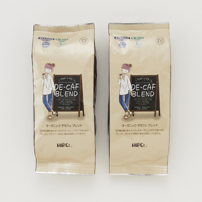 オーガニック・デカフェブレンド 200g(逆止弁バルブ付き袋入り)