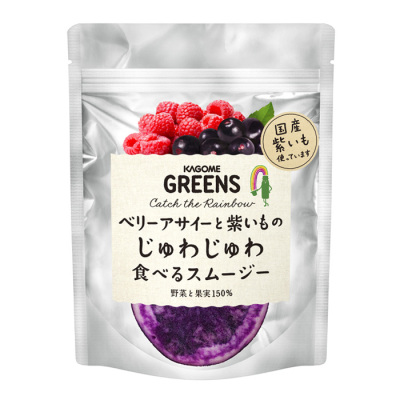 ベリーアサイーと紫いものじゅわじゅわ食べるスムージー
