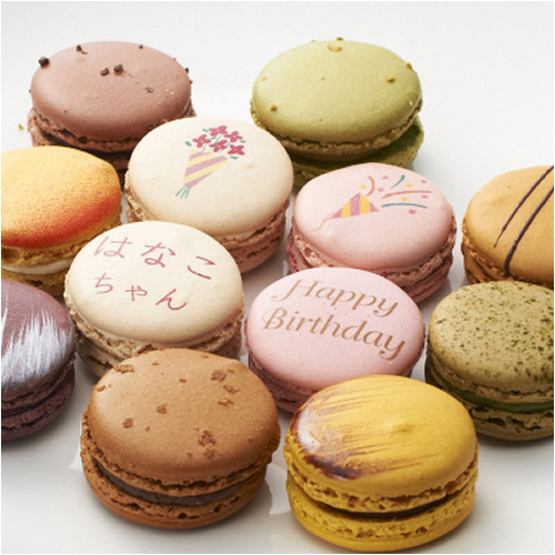 マカロン12個セット お誕生日(h5240383)|フード(食品・スイーツ マカロン12個セット お誕生日(h5240383)|フード(食品・スイーツ