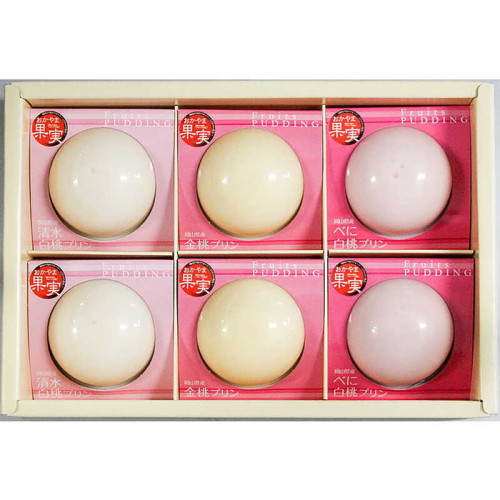 もも味のプリン 3種の桃プリン6個セット(h5251005)｜フード(食品・スイーツ