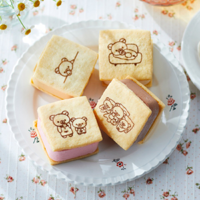 「リラックマ」ごゆるりクッキーアイスサンド 8個入