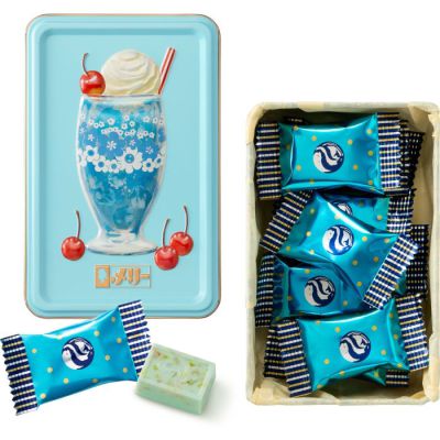 はじけるキャンディチョコレート。 サイダー缶(花の輪)
