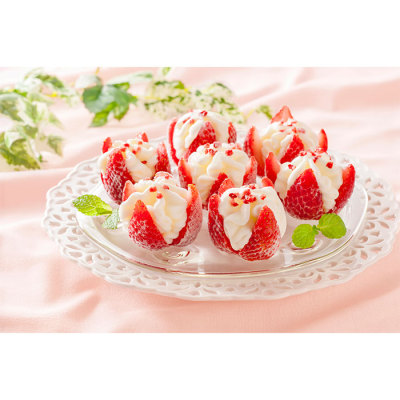 博多あまおう 花いちごのアイス