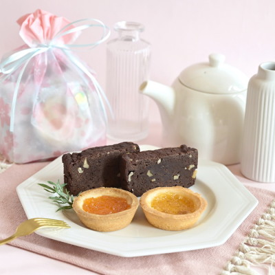 焼き菓子桜巾着ギフト