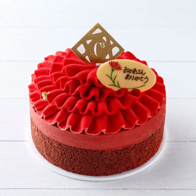 フラワーケーキ＜ショコラ＆フレーズ＞(母の日プレート付)