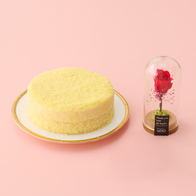 ドゥーブルフロマージュ＆フラワードームセット