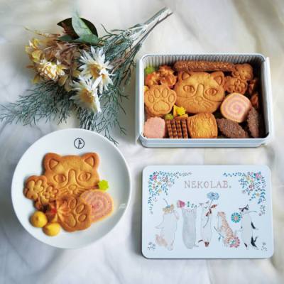 オハナにゃんこクッキー缶