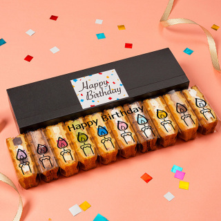 (バースデーシート付き)ワッフルケーキ10個セット