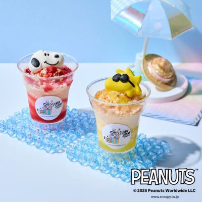 「ピーナッツ」スヌーピーアイスパフェ