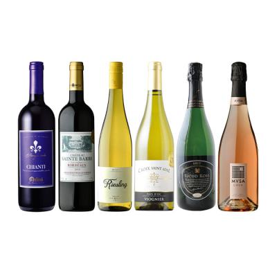 赤・白・泡が入ったワイン6本セット【Hセット】