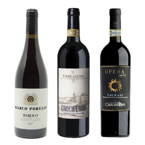 阪急の和洋酒セレクション 【6】バローロ入り、イタリアワイン格付けDOCG3本セット FD1 阪急の和洋酒セレクション 【6】バローロ入り、イタリアワイン格付けDOCG3本セット FD1