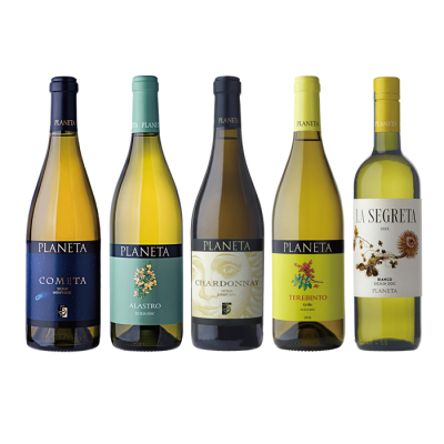 【13】シチリア人気生産者「プラネタ」の白ワイン満喫5本セット