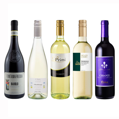 バローロが入ったイタリアワイン５本セット