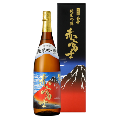 【日本酒(純米吟醸酒)】兵庫県〔小西酒造〕超特撰 白雪 純米吟醸 赤富士1.8L