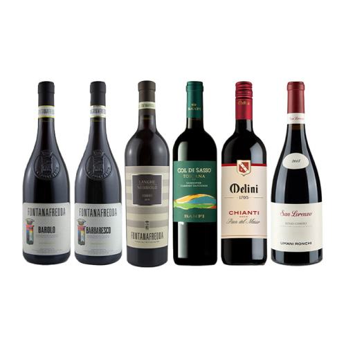 ワインの王様・女王様 バローロ、バルバレスコが入った赤ワイン6本