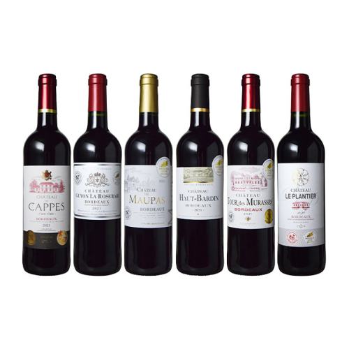 フランスボルドー金賞受賞赤ワイン6本セット【Jセット】(h7250624