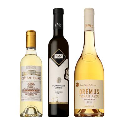 ソーテルヌ、トカイが入った世界の銘醸貴腐ワイン3本セット【Fセット】