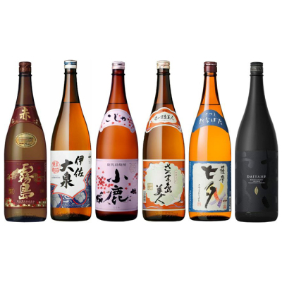 【焼酎(芋焼酎)】赤霧島入り、香りの誘い、芋の深み 九州六撰