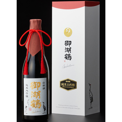 【日本酒(純米大吟醸酒)】長野県〔諏訪御湖鶴酒造場〕御湖鶴 純米大吟醸 化粧箱入り