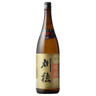【日本酒(特別純米酒)】秋田県〔秋田清酒〕刈穂 山廃純米酒 超辛口 1,800ml