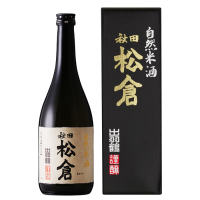 【日本酒(特別純米酒)】秋田県〔秋田清酒〕出羽鶴 自然米酒 松倉 720ml