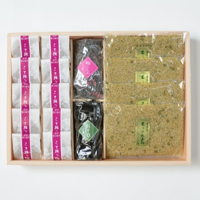 ちりめん山椒・紀州特選大粒梅・昆布詰合せ