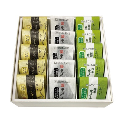 京丹波産黒豆菓子3種詰め合わせ15入