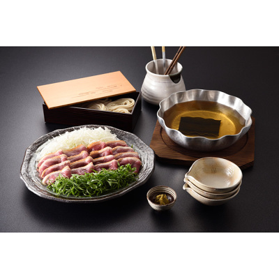 合鴨と葱の出汁しゃぶ