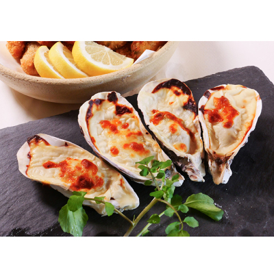 殻付きかきグラタン