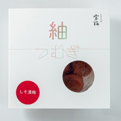 宝梅「紬」しそ漬梅 130g 角スリーブ