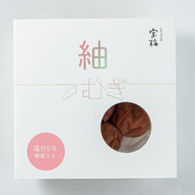 宝梅「紬」塩分5％ 130g 角スリーブ