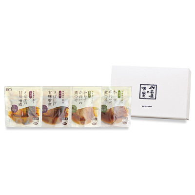 DELI詰合せ(さば江戸甘味噌煮×2/からすがれいの煮つけ×2)