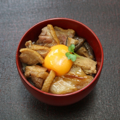 合鴨のすき焼丼の素