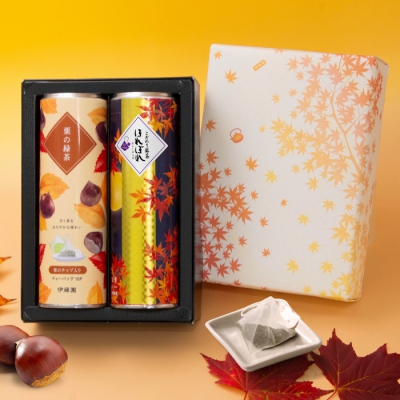 栗の緑茶10TB&ほれぼれ10TB スリム缶詰合せ