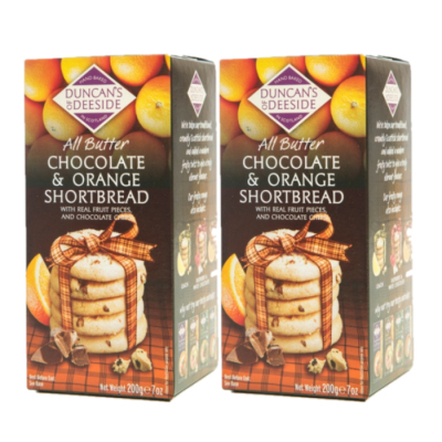 オールバターチョコレート＆オレンジショートブレッド 2個セット