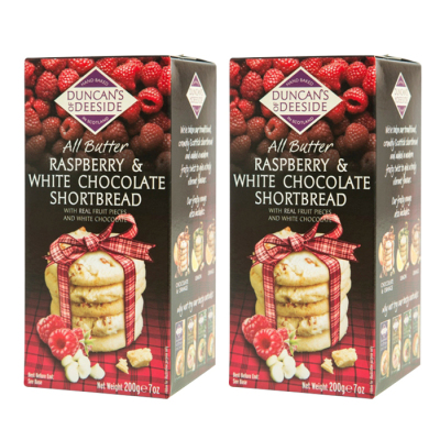 オールバターラズベリー＆ホワイトチョコレートショートブレッド 2個セット