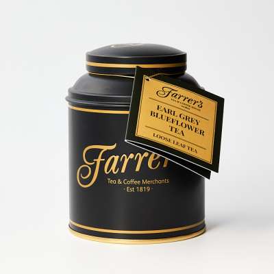 アールグレイブルーフラワーティーキャディ