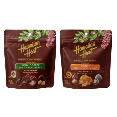 ハワイアンホースト プレミアムマカダミアナッツチョコレート 豪華2種セット 1 (コナコーヒー 113g 、ハワイアンハニー 113g)