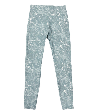 線画フラワープレーンレギュラーレギンス