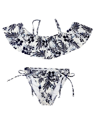ヴィンテージアロハ柄オフショルダービキニ