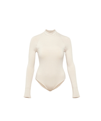 High Neck Long-Sleeve Bodysuit
