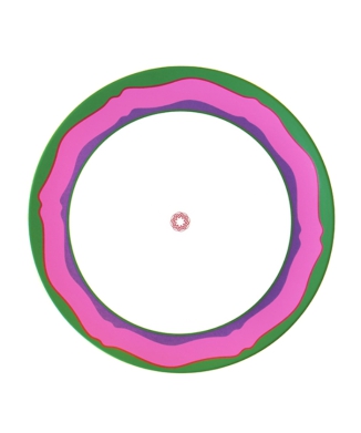 MITSUKO / Side Plate / Pink Wavy Rim