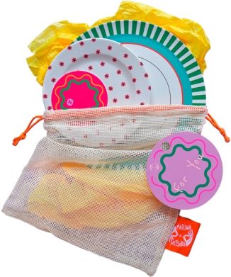 MARINA & MITSUKO / Mesh Bag Set Hankyu Umeda / Side 1 + Dinner 1