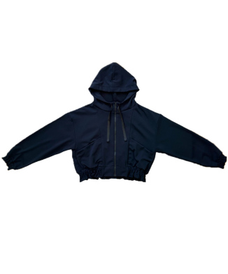 ダンボールニットクロップド丈パーカー