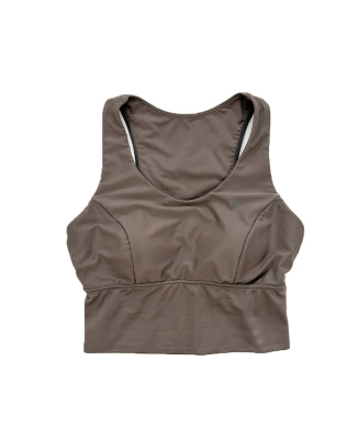 無地クロスショルダーブラ