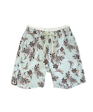 オリエンタルフラワーレギュラー丈メンズサーフパンツ