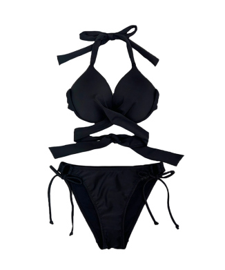 無地クロッシーワイヤースタイルアップビキニ