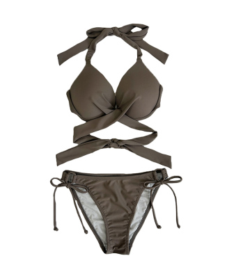 無地チョーカー風リボンベアトップビキニ/ベアキニ(iw5B0226)｜阪急