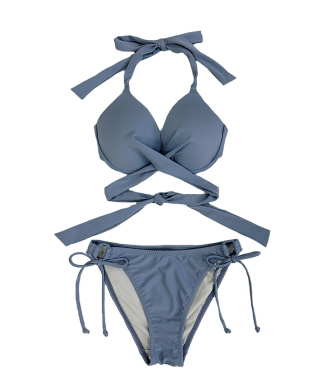 無地クロッシーワイヤースタイルアップビキニ